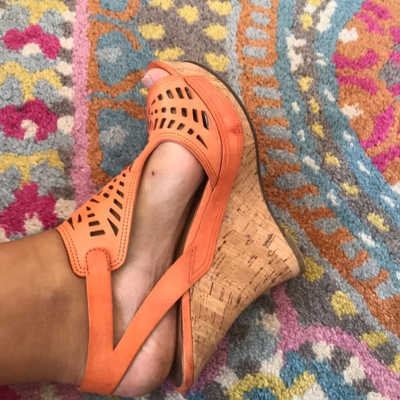 Coral cork wedges!!! - Picture 4 of 4